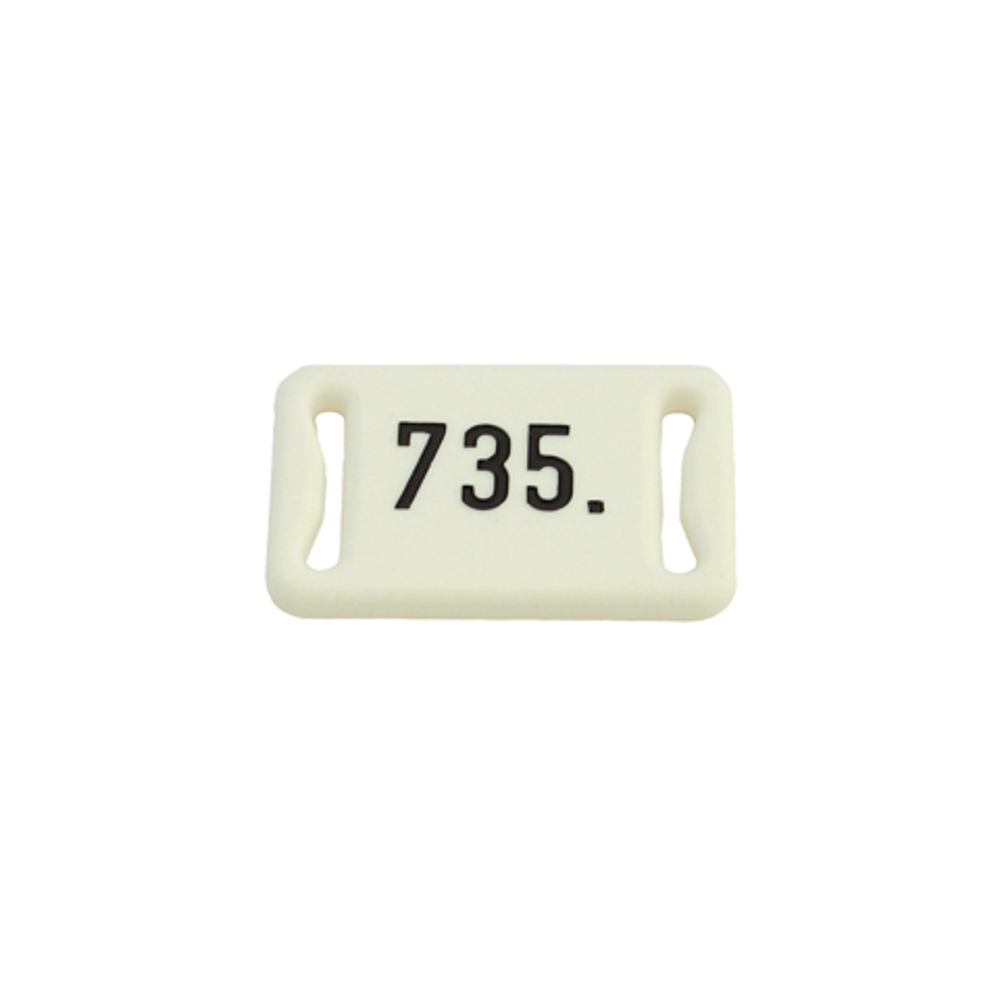 Number plate plastic